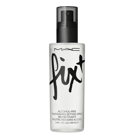 MAC Fix+ Original Setting Spray bottle, alcohol-free, hydrating mist for radiant, long-lasting makeup wear.