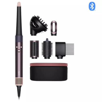 Dyson Airwrap ID Hair Styler Jasper Plum with attachments and storage case for curly to coily hair.