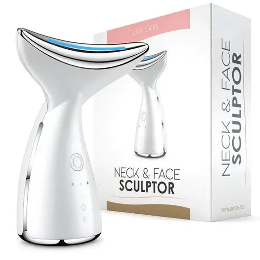LUX SKIN® Neck & Face Sculptor device with 4-in-1 technology for at-home facial treatment.