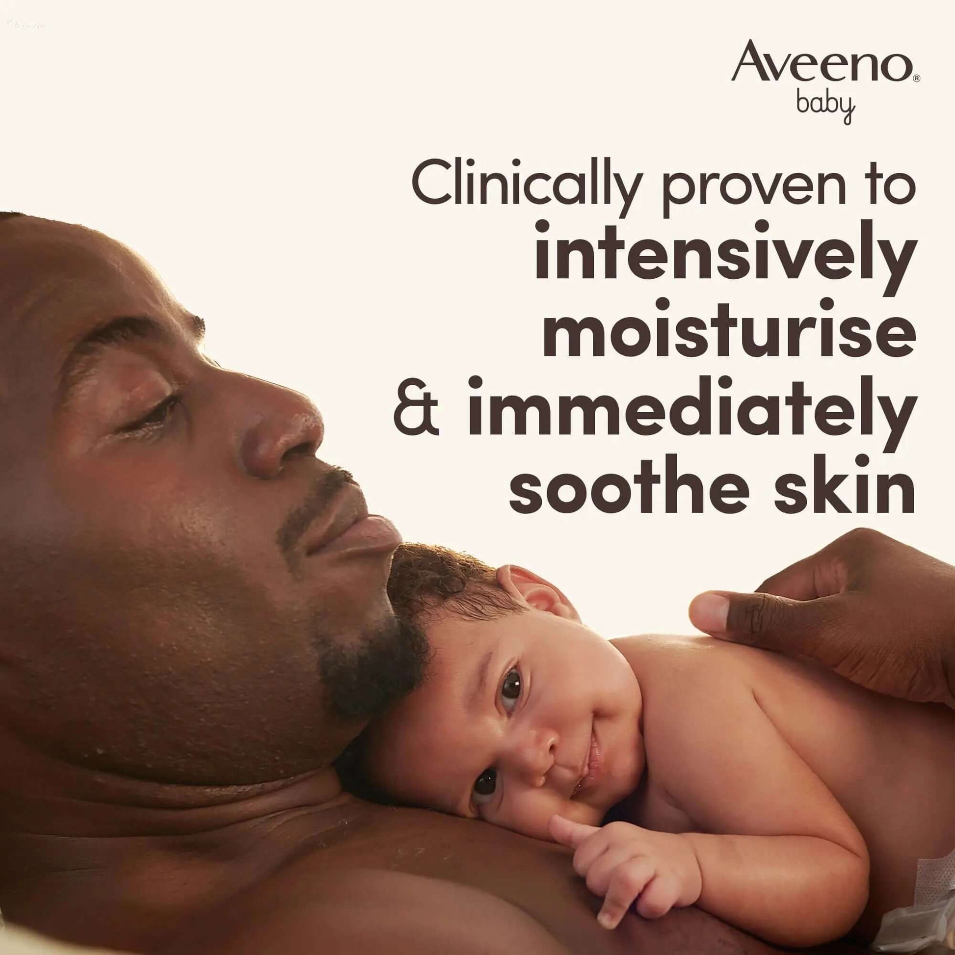 A parent and baby enjoying Aveeno Baby Dermexa balm for soothing and moisturizing skin care.