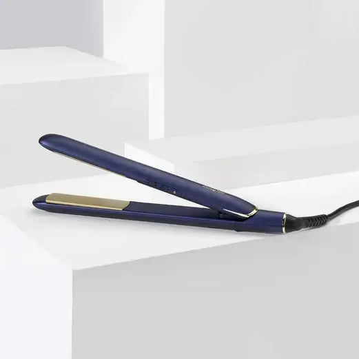 BaByliss Midnight Luxe 235 Straightener featuring titanium-ceramic plates for smooth, glossy hair styling.