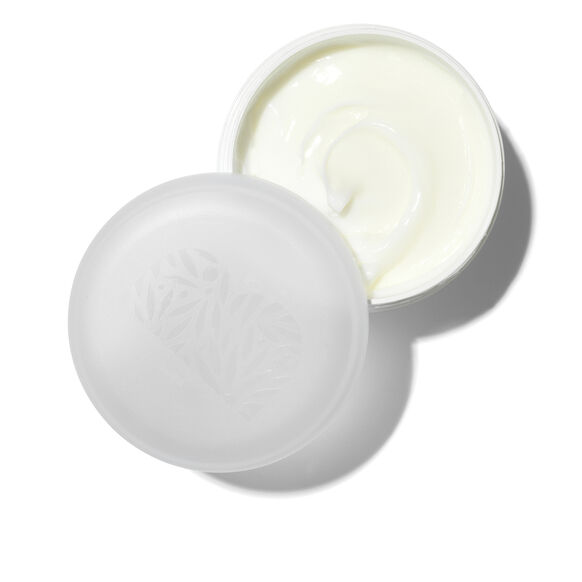Briogeo deep conditioning mask White container of cream with a lid on a white background