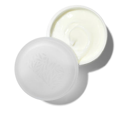 Briogeo deep conditioning mask White container of cream with a lid on a white background