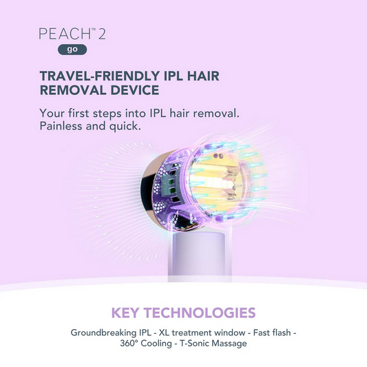 FOREO PEACH™ 2 go Advanced IPL Device with Skin Cooling System - Lavender