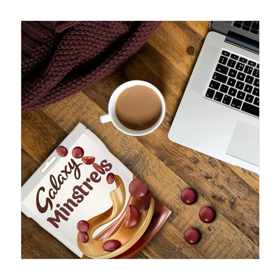 Galaxy Minstrels Milk Chocolate Buttons Sharing Pouch Bag 195g