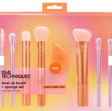 Real Techniques Level up Brush and Sponge Set The Good Vibes