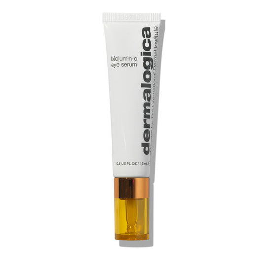 Dermalogica eye serum tube on a white background