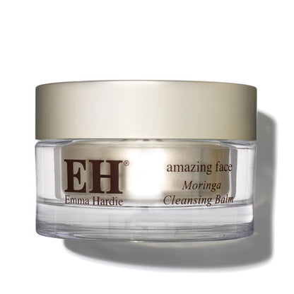 Jar of Emma Hardie amazing face Moringa Cleansing Balm on a white background