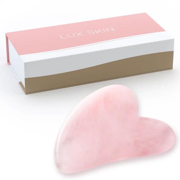 LUX SKIN® Gua Sha Rose Quartz Stone The Good Vibes