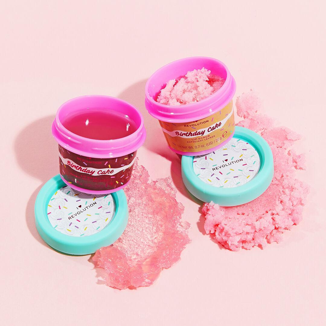 I Heart Revolution Lip Care Duo Birthday Cake 20g The Good Vibes