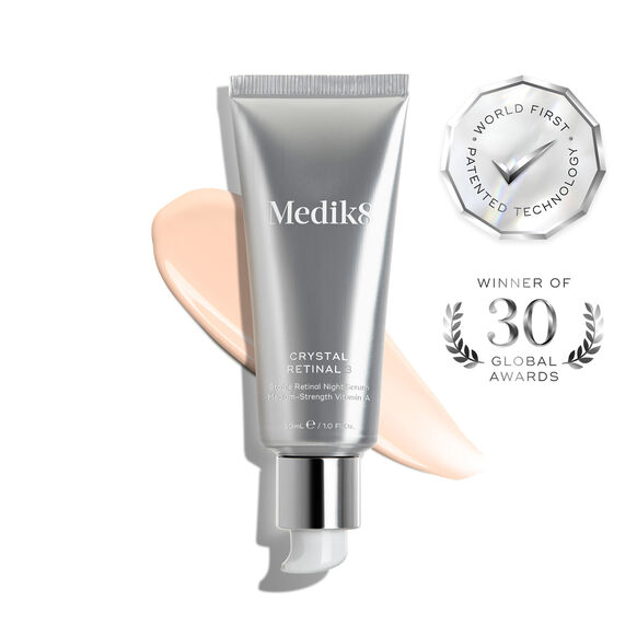 Medik8 Crystal Retinol skincare product with a white background