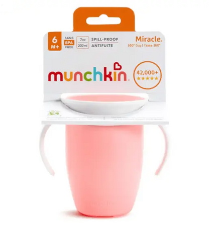 Munchkin Miracle 360° Cup Trainer Cup 7oz 6m+ - The Good Vibes