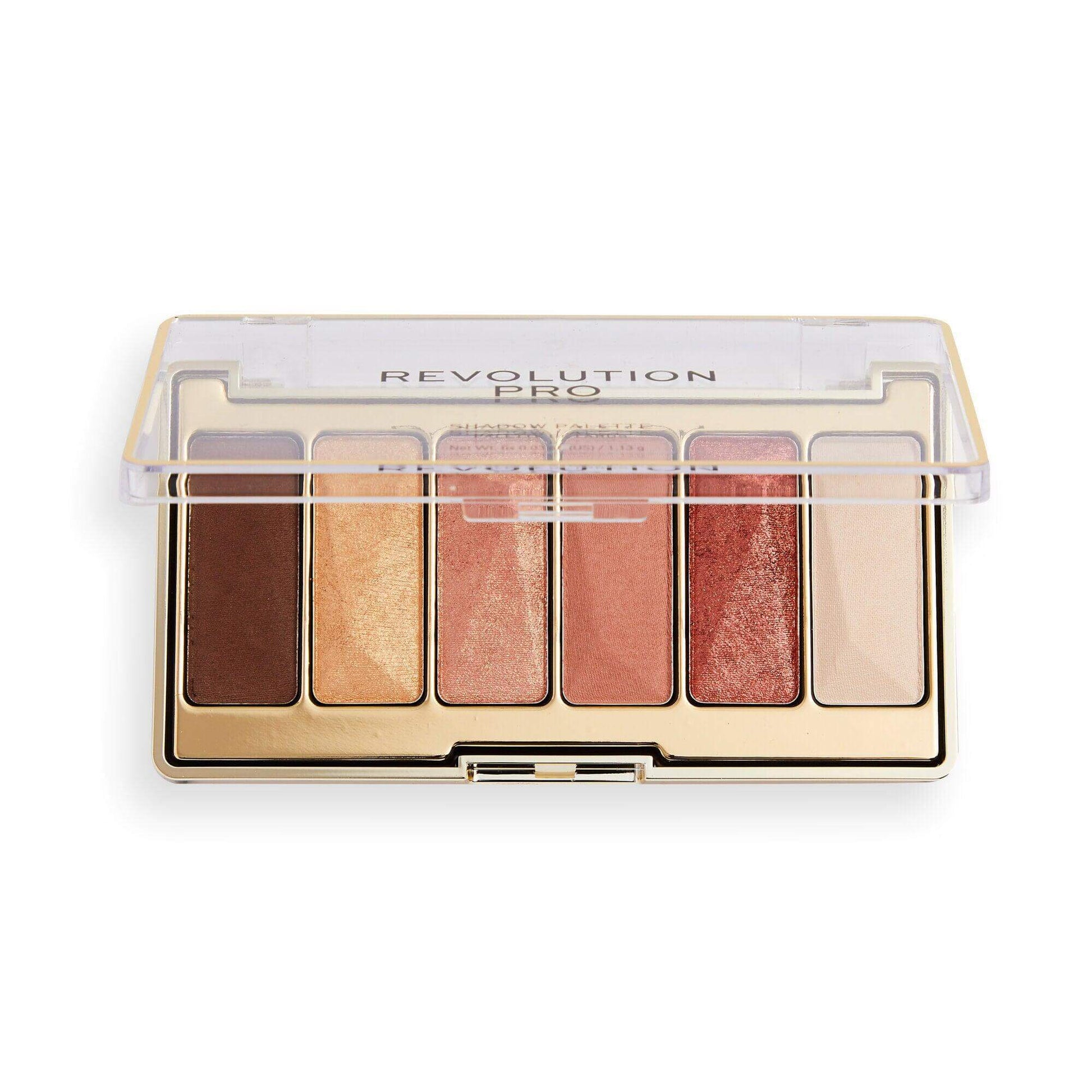 Revolution Pro Moments Eye Palette Bewitching with warm, pigmented shades in compact case, perfect for stunning eye looks.