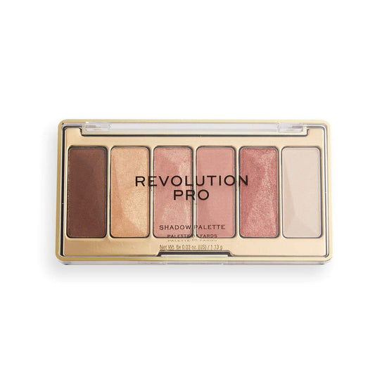 Revolution Pro Moments Eye Palette Bewitching with six buttery soft shades in gold, pink, and brown tones for stunning eye looks.