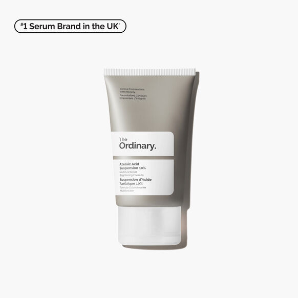 The Ordinary Azelaic Acid Suspension 10% 30ml Skincare serum tube labeled 'The Ordinary' on a white background