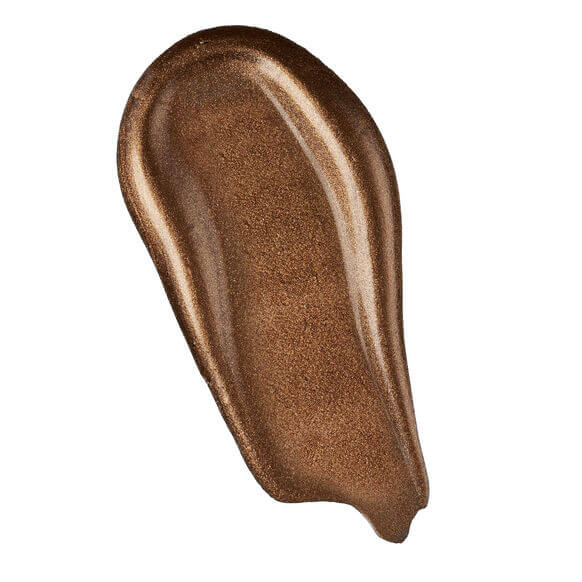 Swatch of Sol de Janeiro Copacabana Bronze Glow Oil showcasing a radiant bronze shimmer.