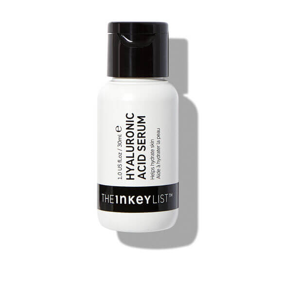The INKEY List Hyaluronic Acid Serum bottle for deep hydration and youthful skin, 30ml size.