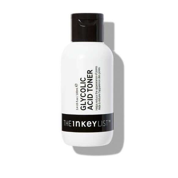 The INKEY List Glycolic Acid Toner 100ml bottle for radiant skin and minimizing pores.