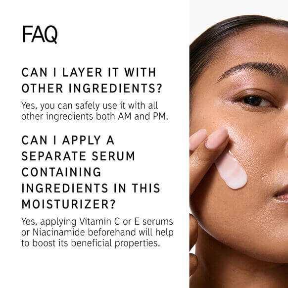 FAQ about The INKEY List Vitamin B, C and E Moisturizer use with other skincare products.