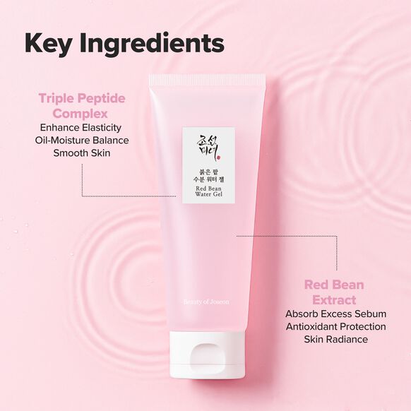 Pink tube of skincare product with text on a pink background