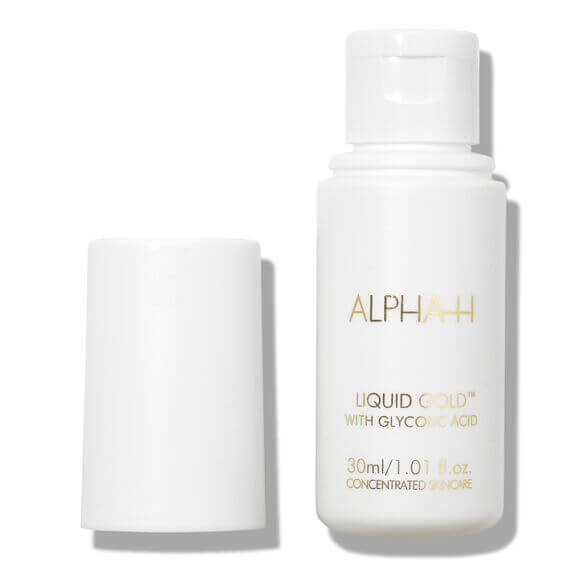Alpha-H Liquid Gold with 5% Glycolic Acid 30ml bottle for radiant skin rejuvenation.