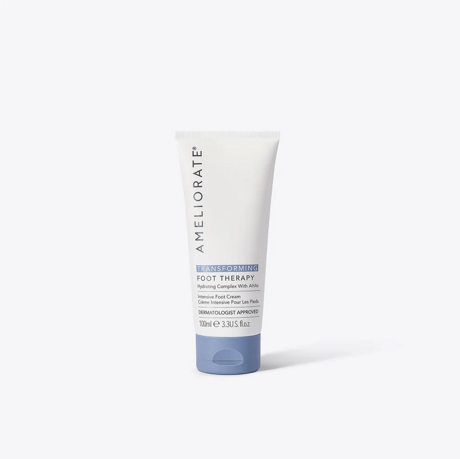 Tube of Ameliorate Foot Therapy Cream on a white background