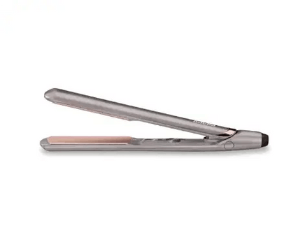 BaByliss Elegance 235 Hair Straightener in sleek silver and rose gold design, ideal for achieving smooth, professional hairstyles.