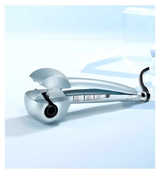 BaByliss Hydro-Fusion Anti-Frizz Curl Secret Automatic Hair Curler with sleek design and advanced settings for perfect curls.