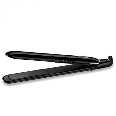 BaByliss Rose Lustre 230 hair straightener with ceramic coated plates for smooth, shiny styling.