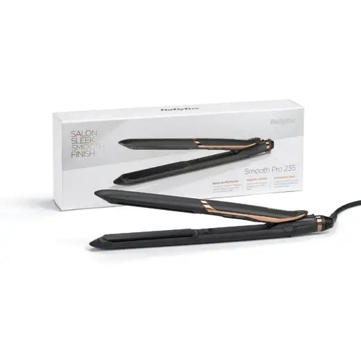 BaByliss Smooth Pro 235 Hair Straightener with sleek design and stylish packaging for frizz-free styling.