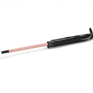 BaByliss Tight Curls Wand with a 10mm ceramic barrel for defined tight curls and digital heat settings.