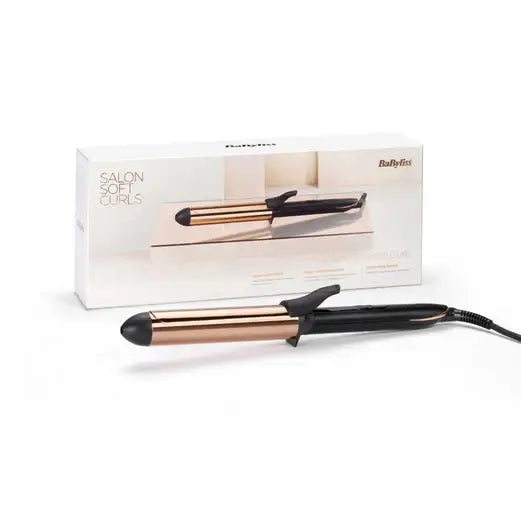 BaByliss Titanium Brilliance Curls Tong 32mm with packaging, designed for soft, tumbling curls and fast heat transfer.