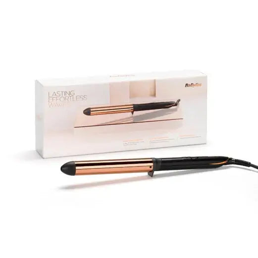 BaByliss Titanium Brilliance Waves Wand 28mm with packaging, perfect for creating soft, lasting waves.