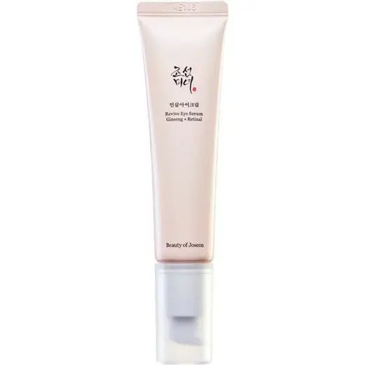 Beauty Of Joseon Revive Eye Serum 30ml tube with Ginseng Extract and Retinal for youthful skin around the eyes.