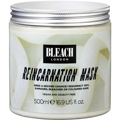 Bleach London Reincarnation Mask jar on a white background