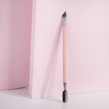 Brushworks Cuticle Pusher with dual-ended tools for shaping cuticles and cleaning under nails.