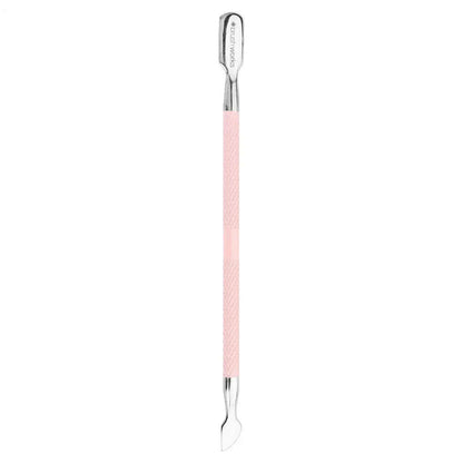 Brushworks Cuticle Pusher with dual ends for shaping cuticles and removing skin residue from nails.