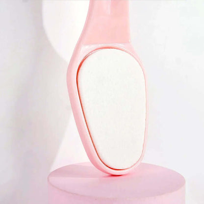 Brushworks Foot File close-up view showcasing ergonomic handle and textured surface for smooth feet.