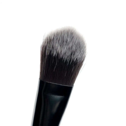 Close-up of Brushworks Foundation Brush with soft bristles for seamless makeup application.