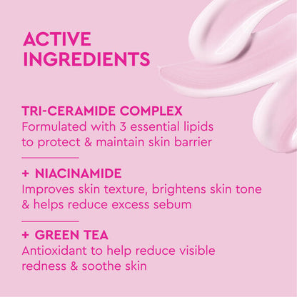 BYOMA Product label with active ingredients on a pink background