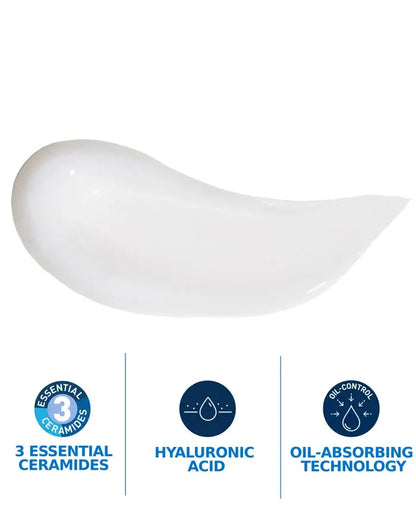 White cream with icons and text on a white background
