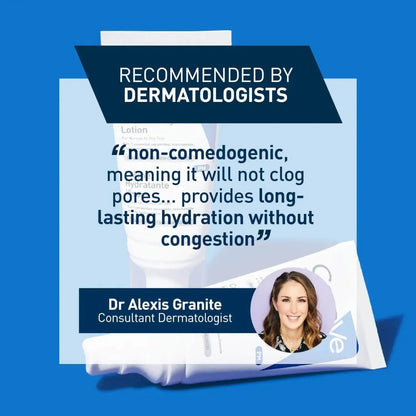 CeraVe PM Facial Moisturising Lotion recommended by dermatologist Dr Alexis Granite as non-comedogenic and hydrating.