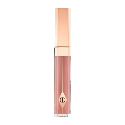 Charlotte Tilbury Lip Lustre 3.5ml in Pillow Talk, glossy nude-pink lip gloss for a fuller, high-shine finish.