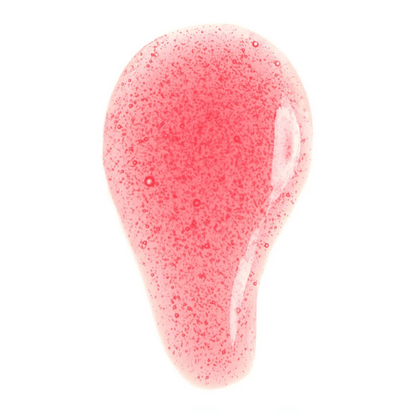 Swatch of Charlotte Tilbury Lip Lustre in Pillow Talk showing glossy, nude-pink shade with shimmer.