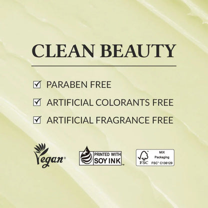 Clean beauty Dr. Althea product label with certifications on a beige background