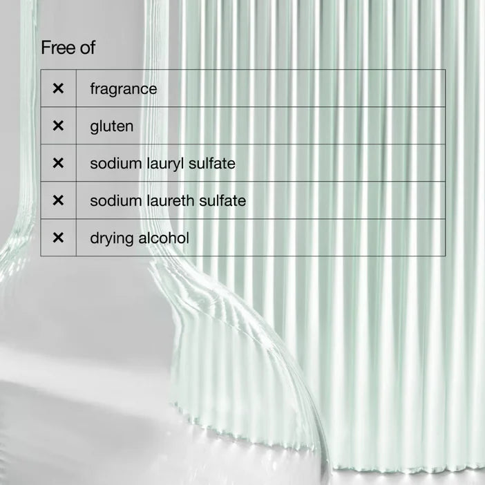 CLINIQUE Product packaging with a list of ingredients and a striped pattern.