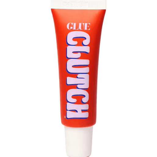 CLUTCH Glue Liquid Fashion Tape 15ml tube packaging for seamless clothing solutions and confidence in style.