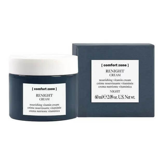 Comfort Zone Renight Cream 60ml, nourishing night cream with antioxidants for hydration and skin protection.