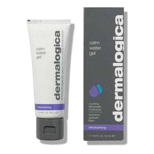 Dermalogica Calm Water Gel 50ml for dry, sensitive skin, providing intense hydration with dual hyaluronic acid technology.