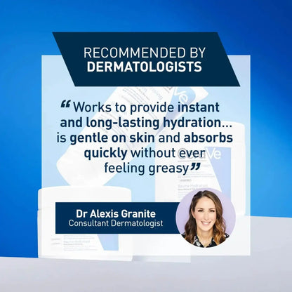 CeraVe Moisturising Cream, recommended by dermatologist Dr. Alexis Granite for hydration and gentle absorption.
